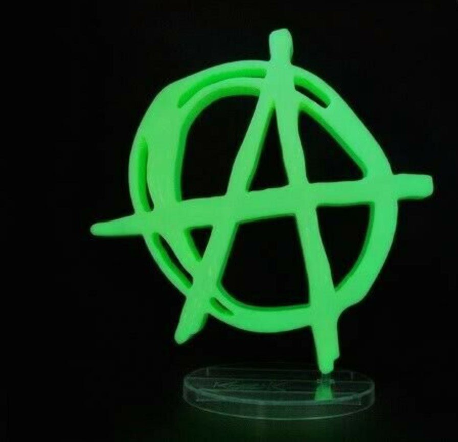 weedmaster's tweet photo. https://t.co/Iq9zH9rqoP
Anarchy Symbol Glow in the Dark Art Toy by Frank Kozik
#activist #activistart #protestart #poloticalart #politics #riotart #art #graffiti #streetart #2008 #Anarchy #Chaos #Figure #Frank Kozik #Glow in the Dark GID #Government #Green #Jumango #Letter #Le... https://t.co/BcfUD5bw13