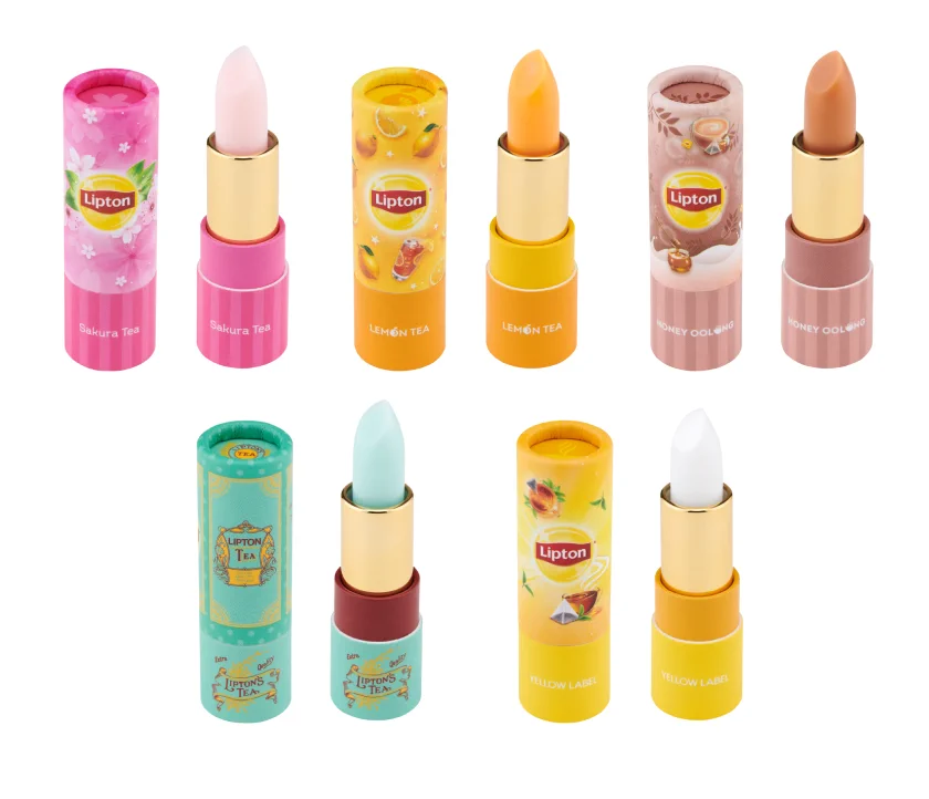 ブロッコリーコスメくじ×Lipton。紅茶リプトンパッケージのリップクリームやアイシャドウも