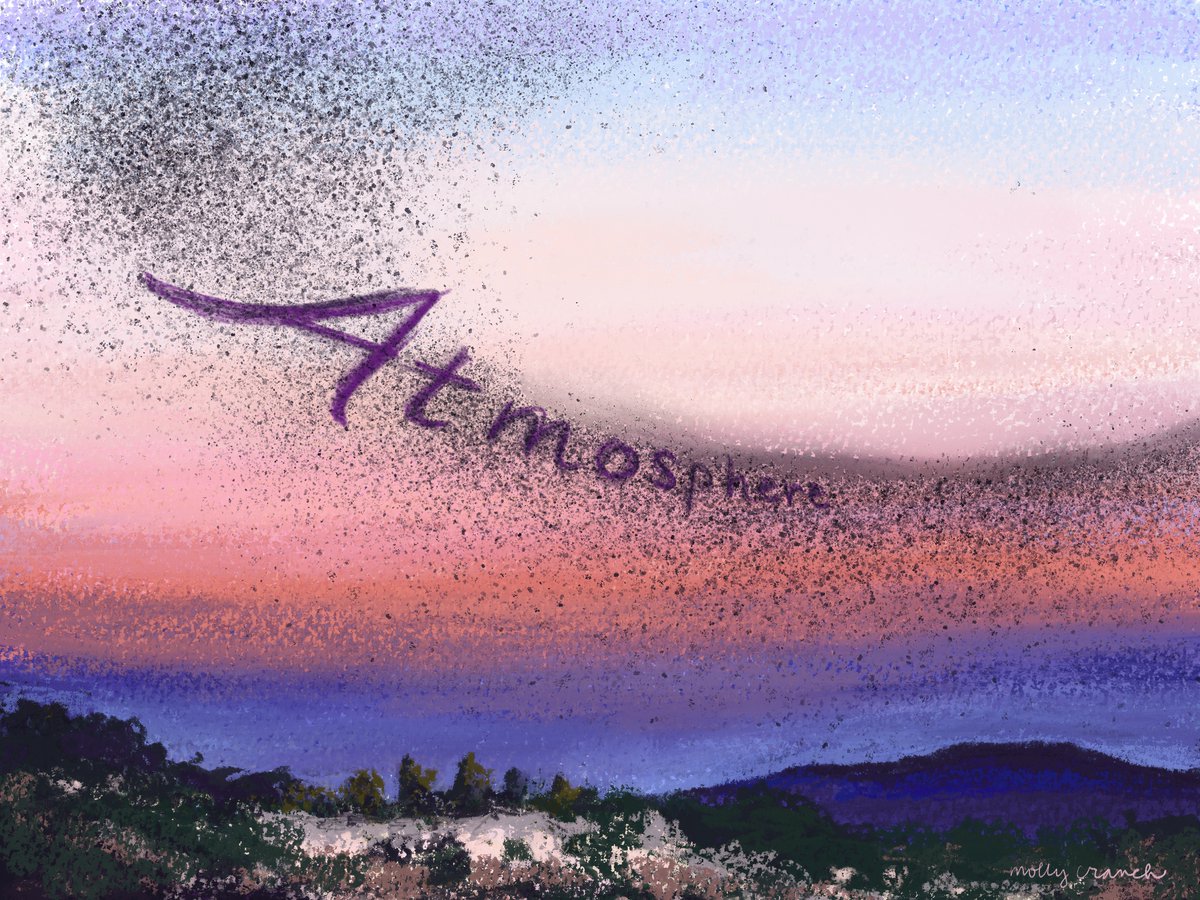 I created this in response for the prompt “atmosphere.” I'm fascinated by murmuration and thought this would be a beautiful representation of atmosphere. #ourplanetweek #ourplanetweek2023 #onetreeplanted #murmuration #atmosphere #starlings #nightsky #kidlitartist #kidlit4climate