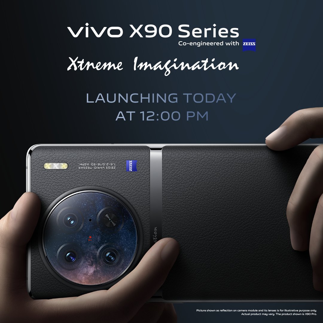 Life is too short to settle for the ordinary.​
Get ready to experience the Xtreme, with the all-new #vivoX90Series.​

The wait ends today at 12 PM: bit.ly/3KSH5Vu

#XtremeImagination
