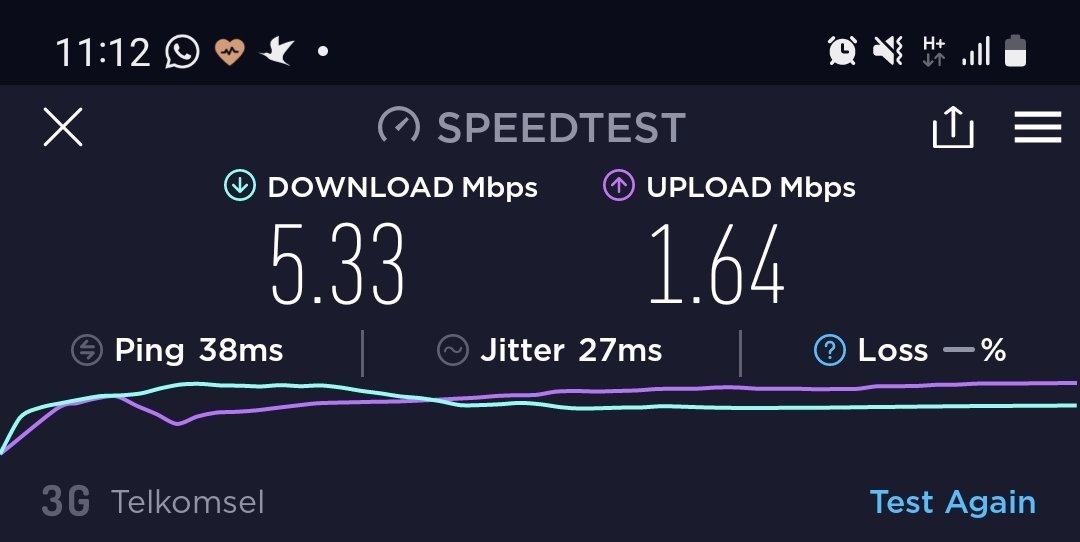 Hari gini, dirumah sendiri
dikota besar #Tangsel
Udah seminggu lebih <a href="/Telkomsel/">Telkomsel</a> cuma dapet signal 3G &amp; bandwith segini, boro² 5G ..hadeuuh ;)
Dimana salahnya ya <a href="/TselCare/">TCare</a> !??