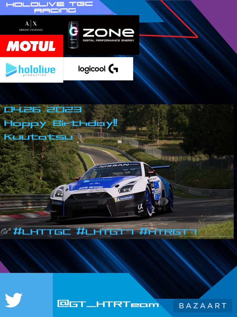 GT_HTRteam's tweet photo. [🎉🎉Happy Birthday🎉🎉]
本日4/26は、LHTリーダー　Kuutatsu(@KuutatsuGamer07 )のバースデーデイ！

誕生日おめでとうございます！🎉

今後とも宜しくお願い致します。
#LHTTGC #LHTGT7
#HTRTGC #HTRGT7 https://t.co/6u6us32Dq6