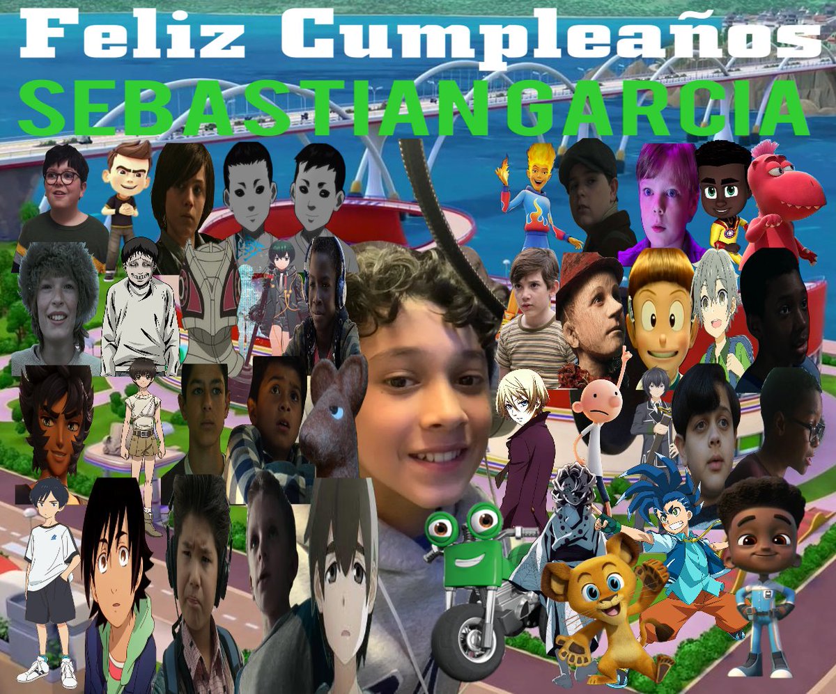 luis1201_arturo's tweet photo. Feliz cumpleaños #SebastianGarcia hice esta imagen para ti con todos tus personajes más conocidos. Que dios te bendiga.
#RickyZoom #DemonSlayerKimetsuNoYaiba #MadagascarAlgoSalvaje #BeybladeBurstSurge #MightyExpress #FalconYElSoldadoDelInvierno #Merlina #ElDiarioDeGreg https://t.co/6Ds6Kik7q3