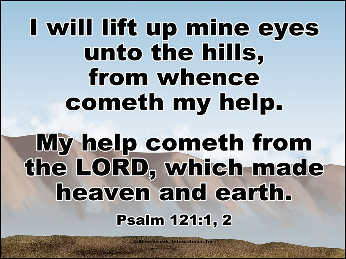 Look beyond earth and up to God today. He is Your Source, Your Strength and Your Song! Acknowledge that your help comes from Him and He will bring to pass, whatever you are trusting Him for!