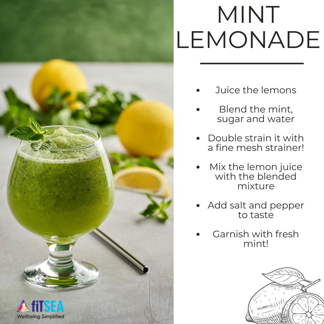 Feeling the harsh summer heat? Go ahead and make this simple yet refreshing drink and stay cool!!!

#fitSEA #nutrition #beatheheat #corporatewellbeing