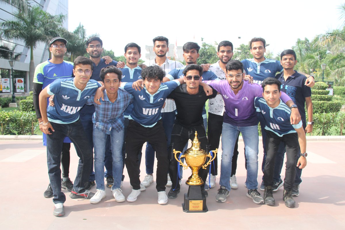NorthCap_Univ's tweet photo. Heartiest congratulations to our football team on their fabulous victory at AMIFEST, the sports fest organised by Amity University, Gurgaon!! 🙌🌟Our team won their final match against G.D. Goenka University. 

#Congratulations #Winners #AMIFEST #NorthCap #TheNorthCapUniversity https://t.co/eTiiQribdm