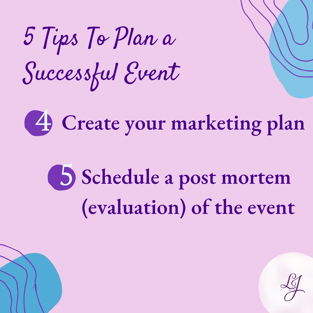 LadyJewelEvents's tweet photo. What's our number one question when chatting with potential clients ~ How do I make my event successful. 

Here are 5 tips to get you started. We'll delve deeper over the coming weeks, so be on the lookout as we discuss these critical components. https://t.co/gsUcA9WrFX