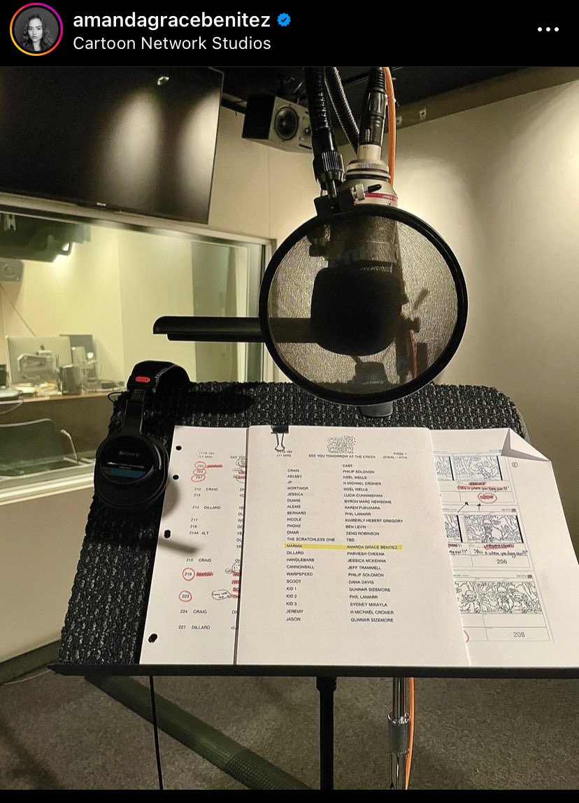 OOCCotc's tweet photo. The final EP of Craig of the Creek was recorded today:
“Ooo mariah 😛🛼 welp, we recorded the final episode today... What a blast and honor it was working with the very talented cast &amp; crew! voicing this roller durby chick was unreal!! "see you tomorrow at the creek" 🫶 https://t.co/XBBk6FpMd1