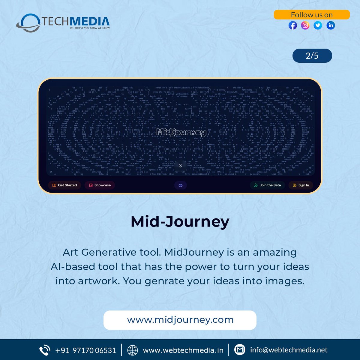 TechmediaWeb's tweet photo. One of the biggest advantages of AI tools in design is their ability to automate repetitive tasks, such as resizing images or formatting text.
Reach us https://t.co/4vDthaf1qW
or call us at +91-9717006531
#webtechmedia #aitools #designers #socialmediamarketing #contentmarketing https://t.co/Ws3xrIr67s