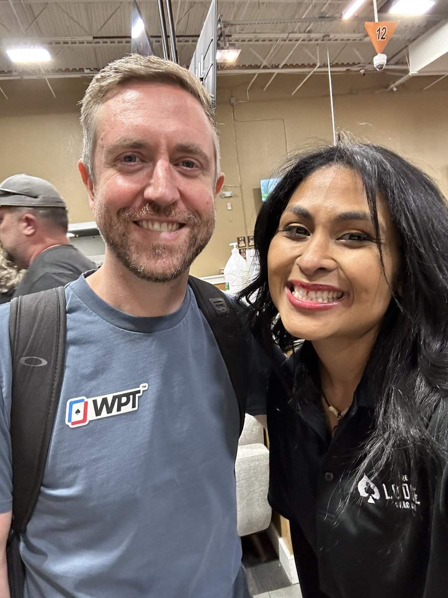 cjackXx's tweet photo. Literally only on Twitter just to fan girl over you!  Always a pleasure. Good luck at WPT see you back for the main. https://t.co/KVt0uxTCFn