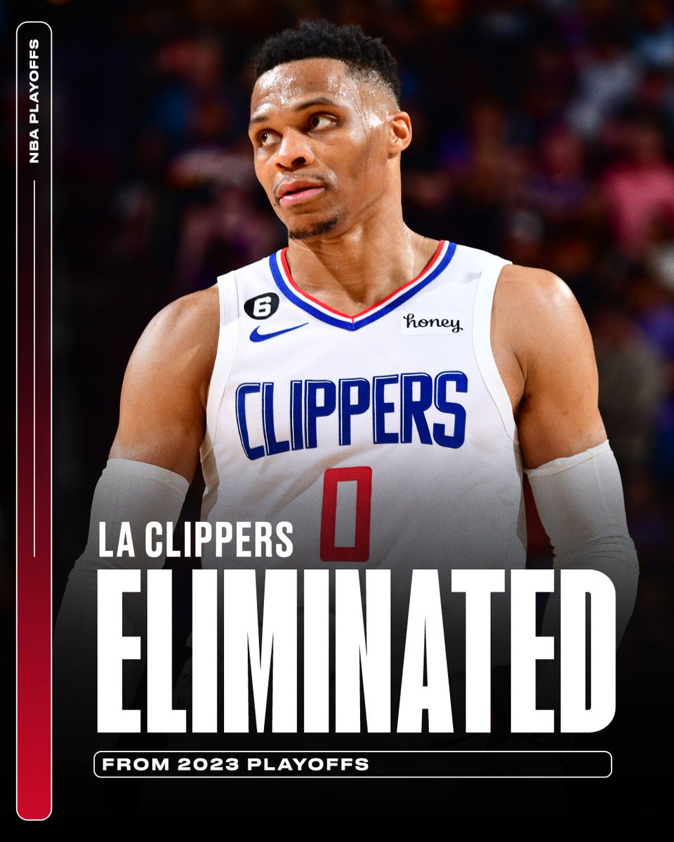 ESPNNBA's tweet photo. The Clippers have been eliminated from the playoffs. https://t.co/0HIPOvxqzl
