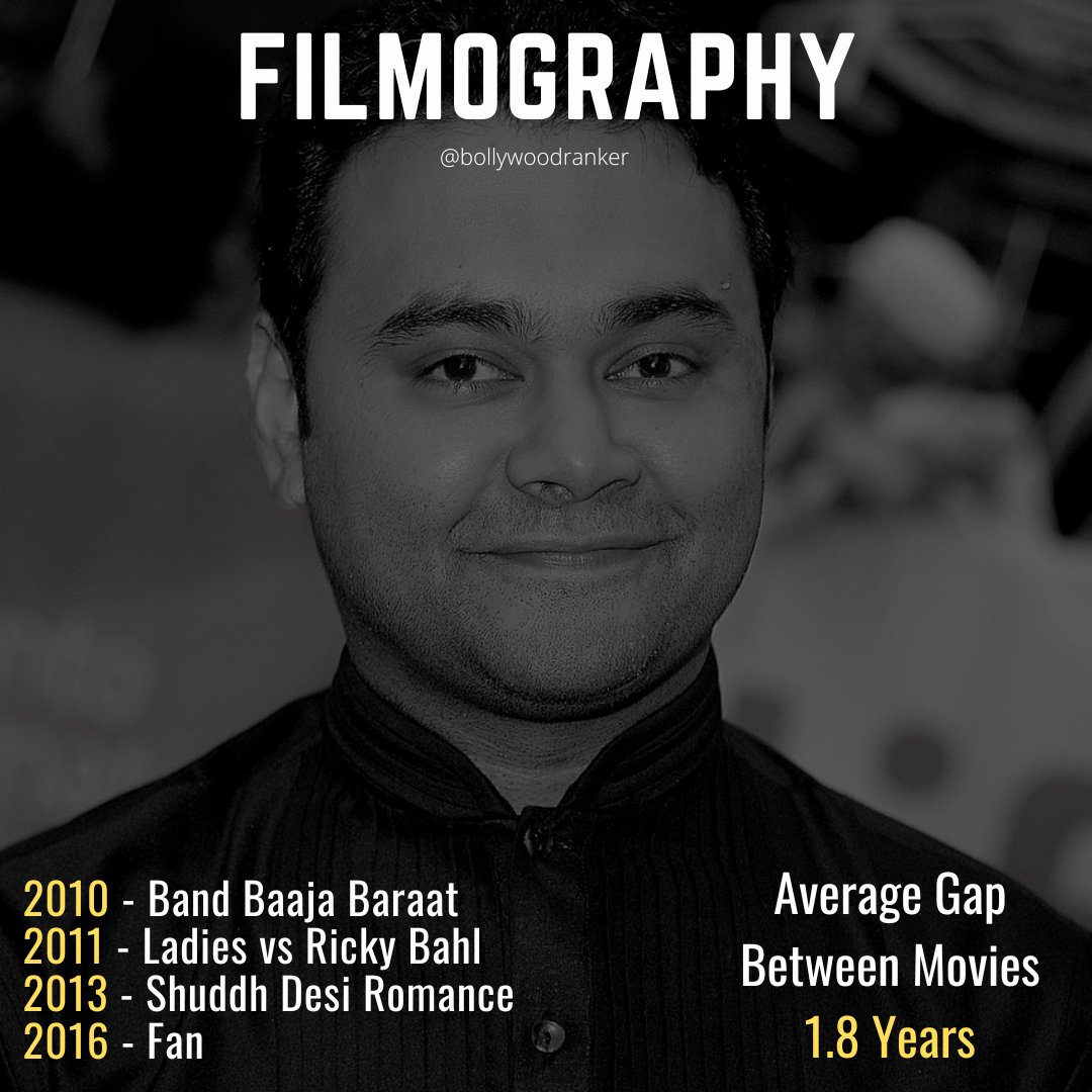 CineRanker's tweet photo. Analysing the stats of Director #ManeeshSharma who directs the upcoming #YRFSpyUniverse Film starring #SalmanKhan & #KatrinaKaif #Tiger3
A short yet diverse filmography with a film that was shockingly unsuccessful
Full Post on IG
#BRPosts #BRAnalysis https://t.co/LE78Y7h8VS
