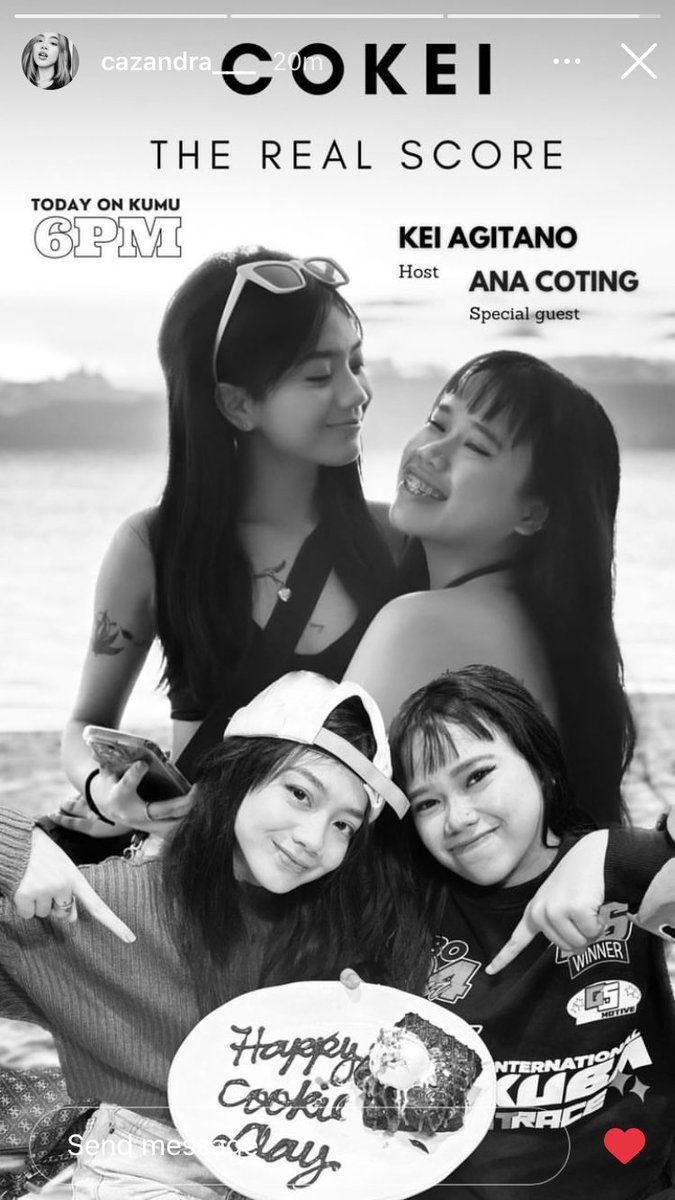 Cokei19ofc's tweet photo. Watch kumu live later @6pm Kei and Ana 

@cazandra__ @cotingsu  

Spread good vibes no hate https://t.co/KfKaYP475q