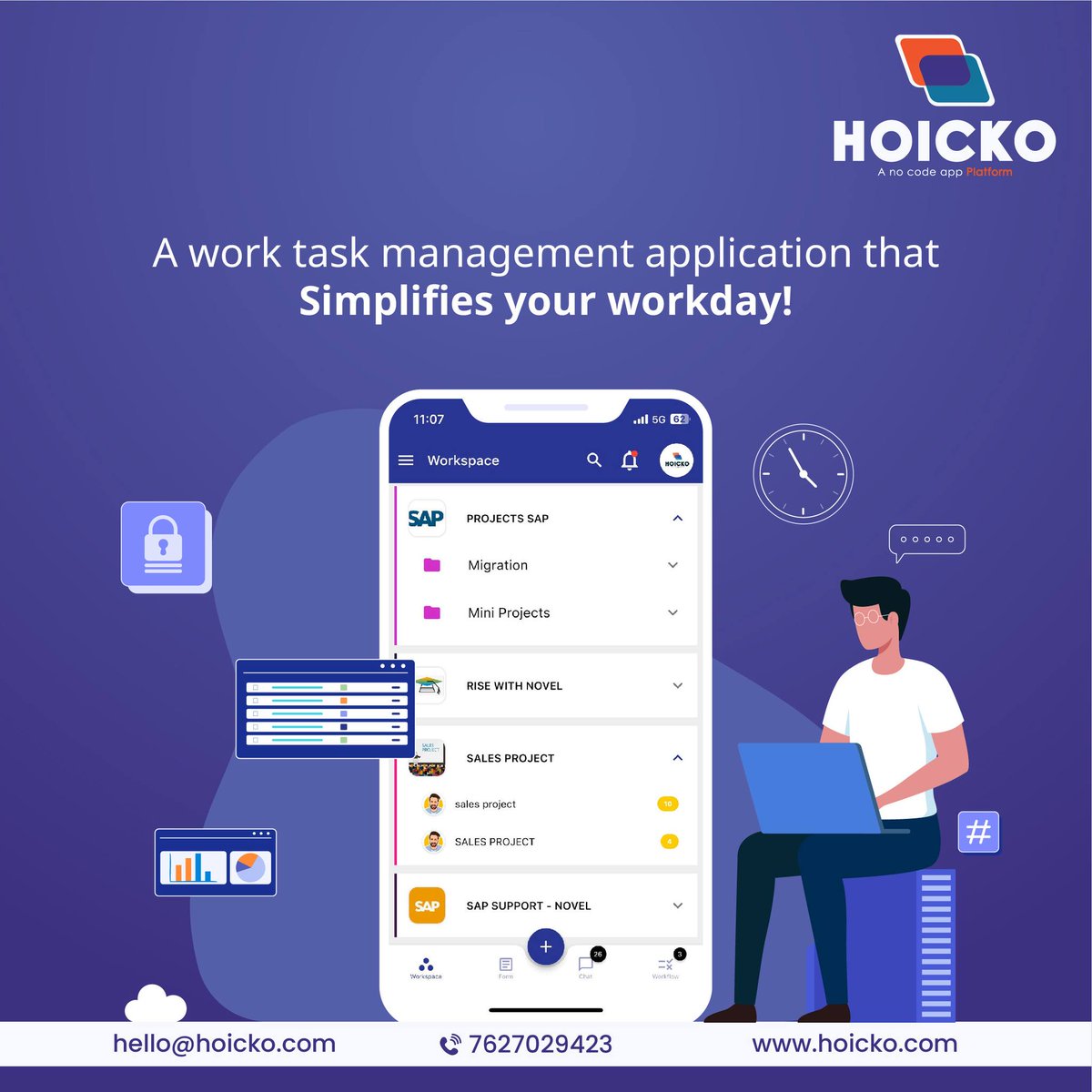 hoicko_official's tweet photo. Say goodbye to stress and hello to #productivity! Try #Hoicko today. https://t.co/Lnuso8PnJ1 #hoickonocodeapp #nocodeapp #workloadmanagementsoftware #teammanagementtoolinIndia #Freenocodeapp #worktaskmanagementapp #taskmanagementtoolinIndia #projectmanagementsoftware https://t.co/cdgbHNfYtY