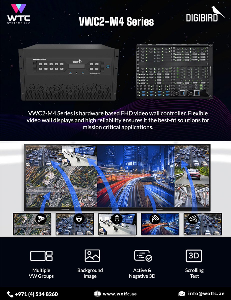 WTC_SYSTEMS_LLC's tweet photo. DIGIBIRD
For Enquiries call +971 (4) 514 8260
https://t.co/CaB9Qhk0NP
info@wotfc.ae
#wtc #wtcsystems #wtcdistribution #digibird #VideoWallController #HDMIOnebox #PIP #Lite #FullHD #AVDisplay #Controlroom #MobileApp #AVSource #technology #connectivity #innovation #dubai #gulf https://t.co/CrJzuQShvC