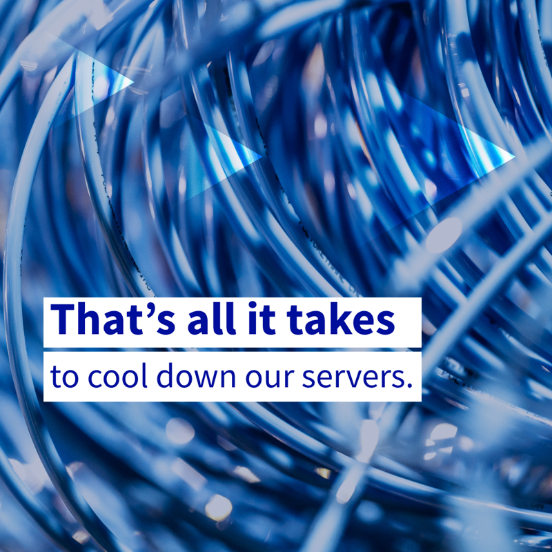 OVHcloud_ANZ's tweet photo. Less is more. That’s what we believe.

Our proprietary water cooling only requires half a glass of water to cool down our servers. That is 7 times less water usage than our competitors!

For more: https://t.co/j3SmHQA2PV