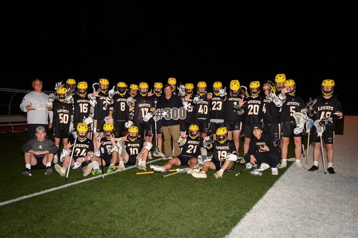 Congrats to Lafayette Lacrosse on their 15-6 victory over Wentzville tonight and to Coach Pettinelli on his 300th win