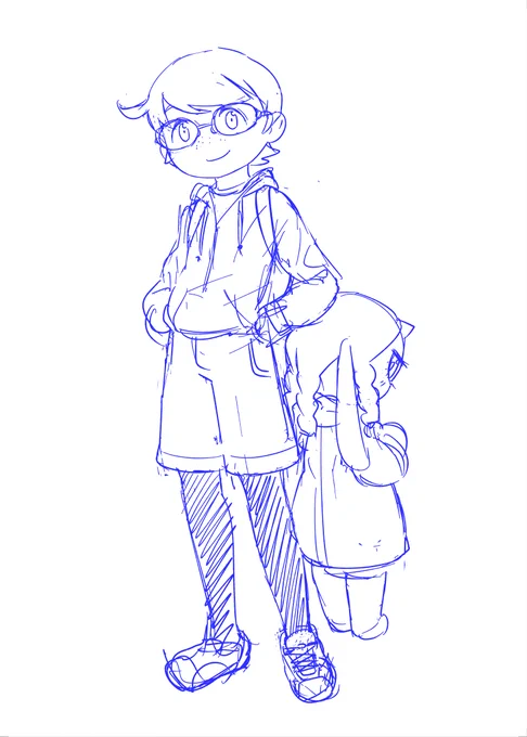 一番最初に描いたジャッキーとクリス