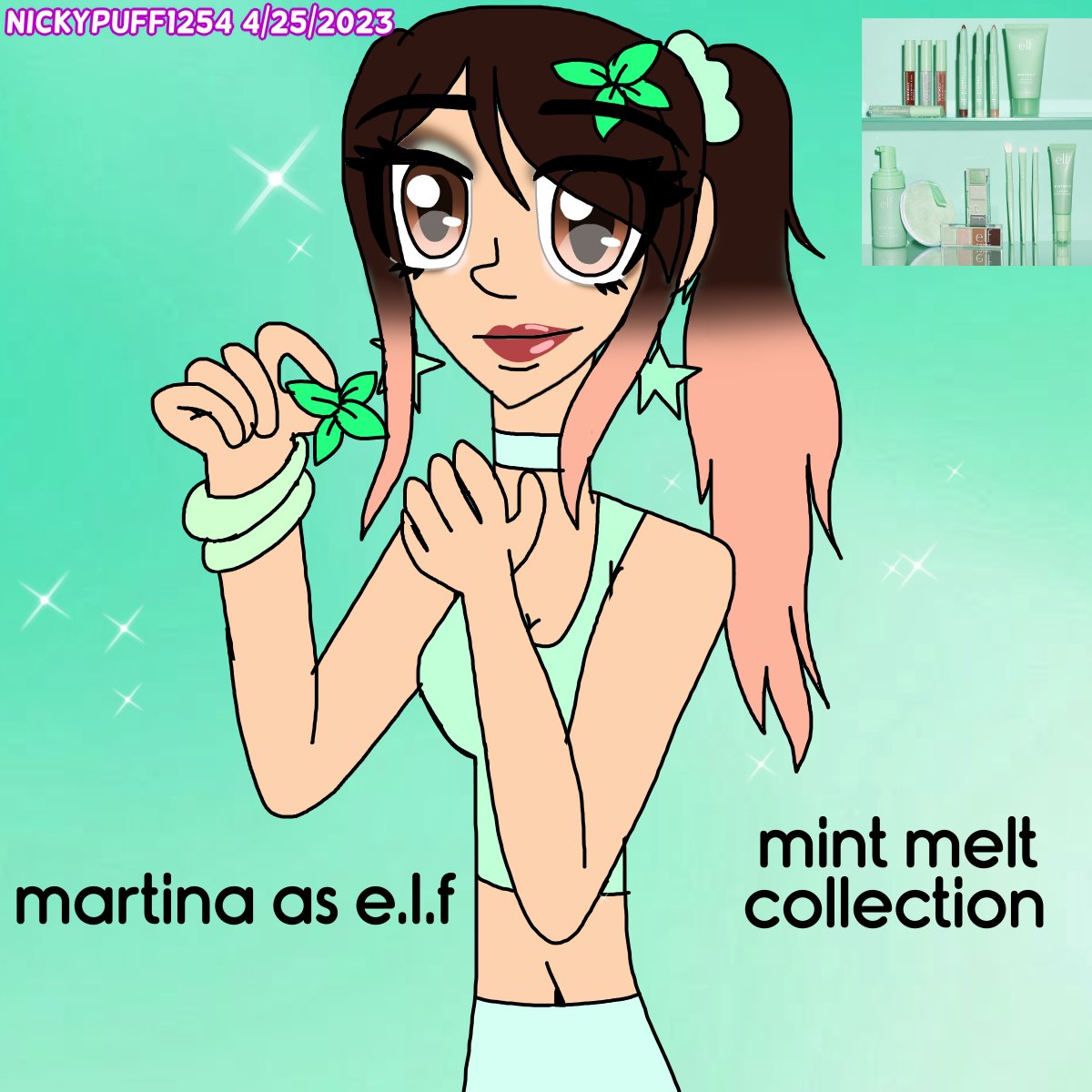 nickypuff1254's tweet photo. martina as e.l.f mint melt collection💄💚
#martinaramirez #oc #pasteloc #pastelgirl #venezuelangirl #mint #pastelmint #elfcosmetics #elfmintmeltcollection #elfmintmelt #mintmakeup #makeupproducts #makeup #makeupfanart #aesthetic #medibangpaint #marleneocs https://t.co/3ERIWwi37j