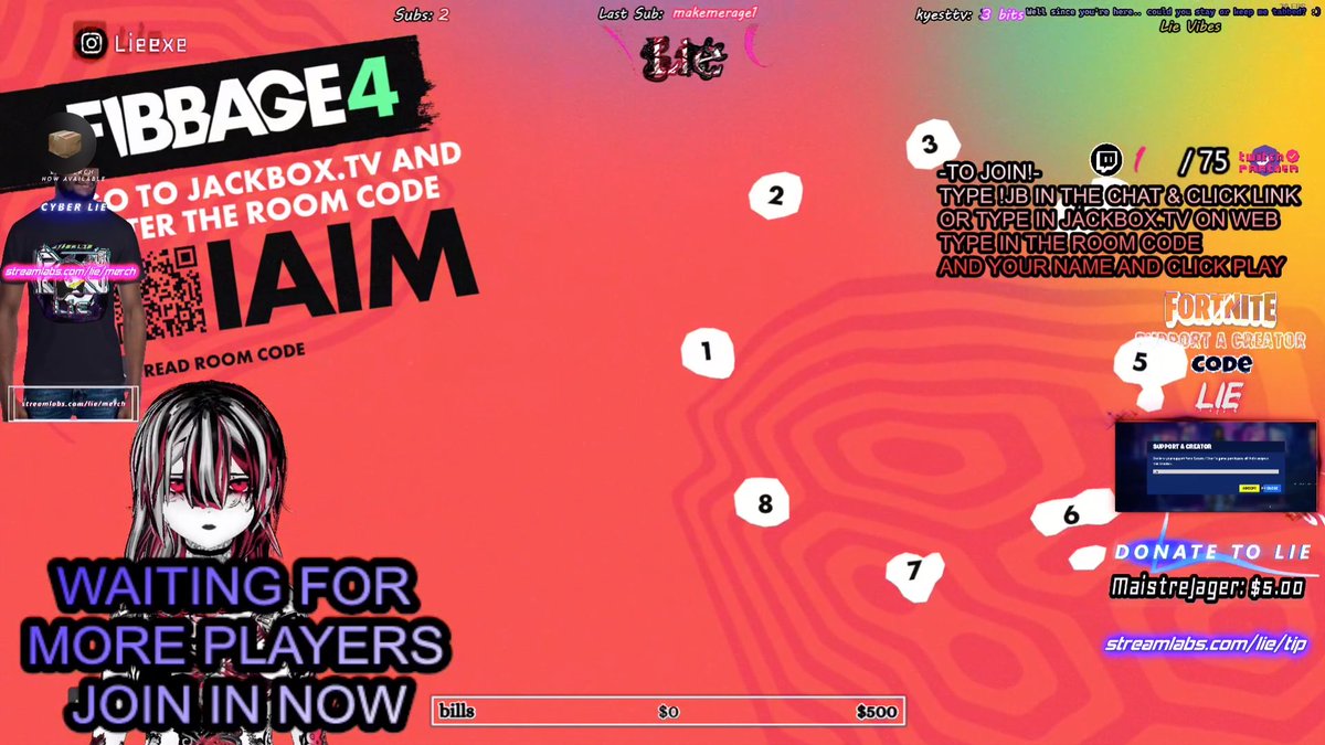 Yilza_Ch's tweet photo. Lie-Senpai is live and playing some @jackboxgames right now on #Twtich
If ya'll would like to join~ The game is #Fibbage =w= I'll be here if you need me~ (Well, also lurking Sho-Kun's strim hehe)
Sho: https://t.co/e5junfUg8r
Lie: https://t.co/kDPddfu9pJ
#ENVtuber #Vtuber https://t.co/762unYKonG