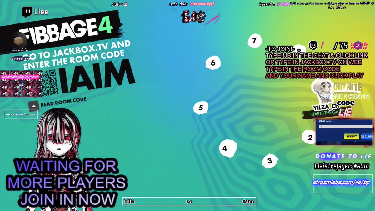 Yilza_Ch's tweet photo. Lie-Senpai is live and playing some @jackboxgames right now on #Twtich
If ya'll would like to join~ The game is #Fibbage =w= I'll be here if you need me~ (Well, also lurking Sho-Kun's strim hehe)
Sho: https://t.co/e5junfUg8r
Lie: https://t.co/kDPddfu9pJ
#ENVtuber #Vtuber https://t.co/762unYKonG
