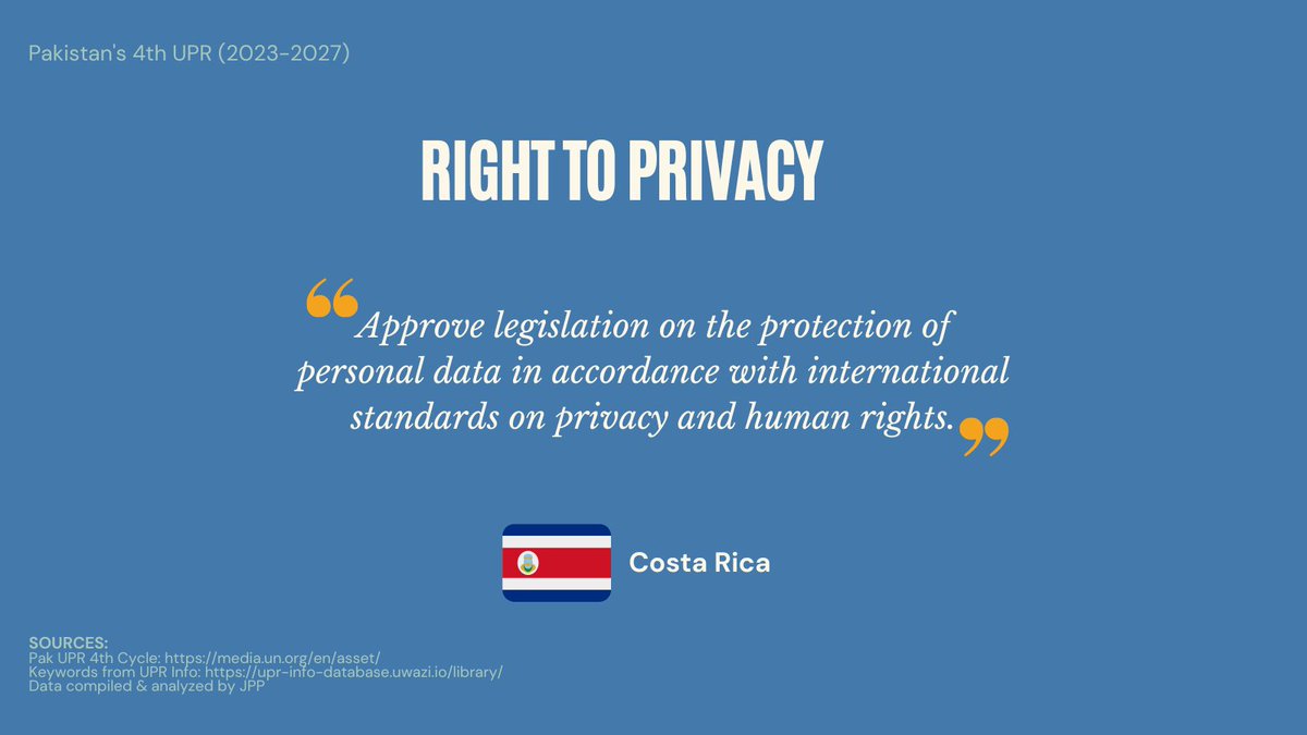 JusticeProject_'s tweet image. #RightToPrivacy - Several special procedure mandate holders highlighted the importance of examining the compatibility of the Citizen Protection (Against Online Harm) Rules with the obligations of #Pakistan to respect, (1/2) #UPRPak #UPR42