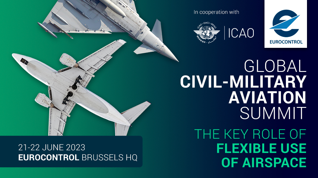 #CivilMilitaryCooperation in aviation has never been more crucial. Join our high-level Global Civil Aviation Summit on 21-22/06, organised in cooperation with @ICAO. See the impressive speaker line-up & sign up: eurocontrol.int/event/global-c…