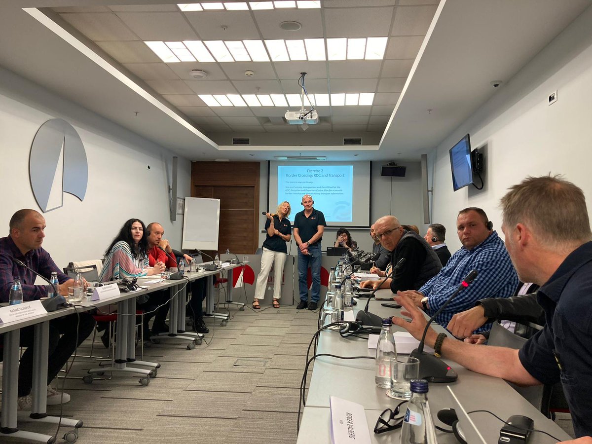 ipaff2020's tweet photo. @ipaff2020 experts from @MSBse held a national #hostnation #support workshop in #Podgorica to further increase the knowledge on the topic and strengthen the #network of relevant #authorities and #institutions at national and local level.
#EU #guidelines #hostnation #disaster https://t.co/aMSgpEEbFT