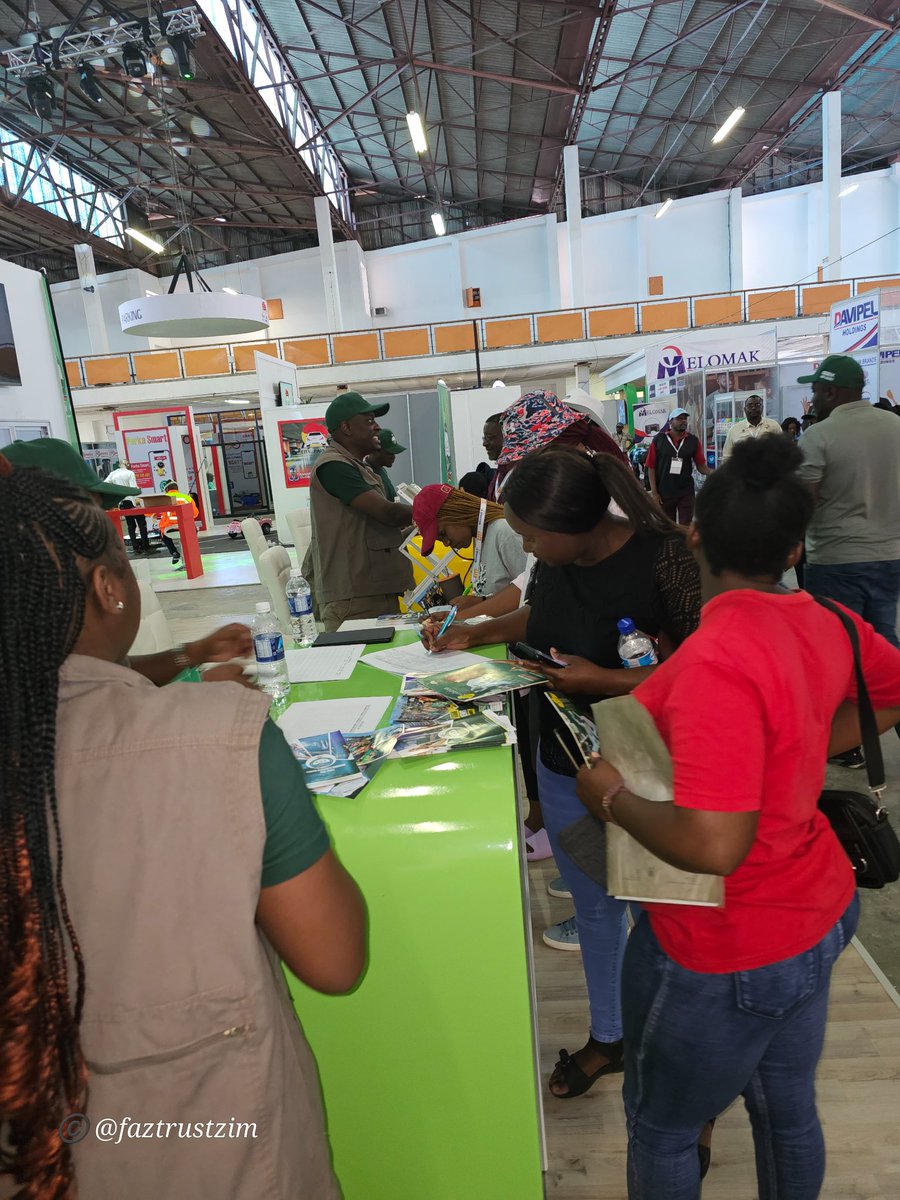 faztrustzim's tweet photo. People of all ages, the youths and elderly are flocking to the #FAZ #ZITF2023 stand. The cheerful team are explaining them endless opportunities within the FAZ.
@EDevolutionZw
@mhofela_mhofu
@MupondaTafara
#FAZ
#EDvolution
#nyikainovakwanevenevayo https://t.co/noqBUooz1t