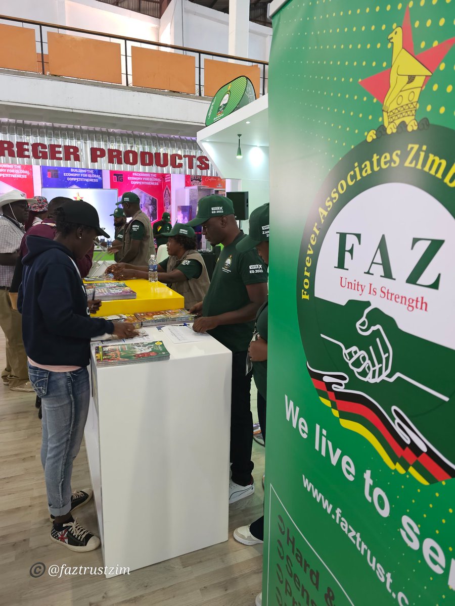 faztrustzim's tweet photo. People of all ages, the youths and elderly are flocking to the #FAZ #ZITF2023 stand. The cheerful team are explaining them endless opportunities within the FAZ.
@EDevolutionZw
@mhofela_mhofu
@MupondaTafara
#FAZ
#EDvolution
#nyikainovakwanevenevayo https://t.co/noqBUooz1t