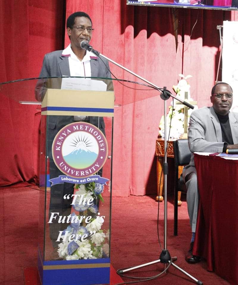 KenyanNurse's tweet photo. Below: Prof. David Gichoya - Vice Chancelor Kenya Methodist University giving his opening speech.

Today, on 26th April 2023, all Roads lead to Kenya Methodist University (KeMU) in Meru County for The organised Career Talk. https://t.co/yFH26woDLy