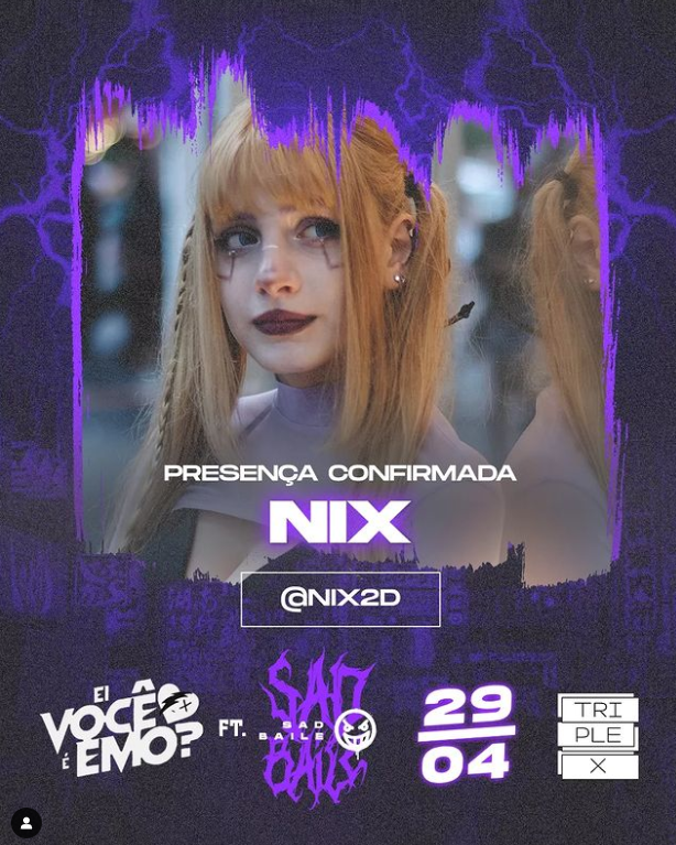 sadbaile's tweet photo. ESTAMOS COM PRESENÇAS CONFIRMADAS!!! Vêm curtir nosso rolê 💜

Nossa proxima confirmação é a @nix2d 🖤💣

Bora colar no rolê com a gente! Os ingressos já estão esgotando! 🔥

TA ESPERANDO OQUE? CORRE NO LINK NA BIO 🎫 https://t.co/MTybYWI2Zj
