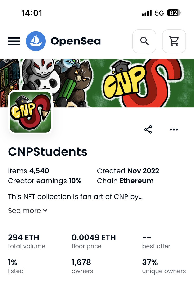 hattan0720's tweet photo. 今日の
#nounishcnp #CNPS #CNPR #CNPReborn
floor（最安購入可能価格）
listチェック　
4月26日

#CNPRookies  0.019eth 
　2%
#CNPReborn 0.0199eth
　2%
#NounishCNP  0.03eth
　1%
#CNPStudents  0.0049eth
　1%

@cnp_ninjadao @CNP_Rookies @Web3Youth @nounishcnp @cnpborn 
#NFT https://t.co/ArgOZsOCMT