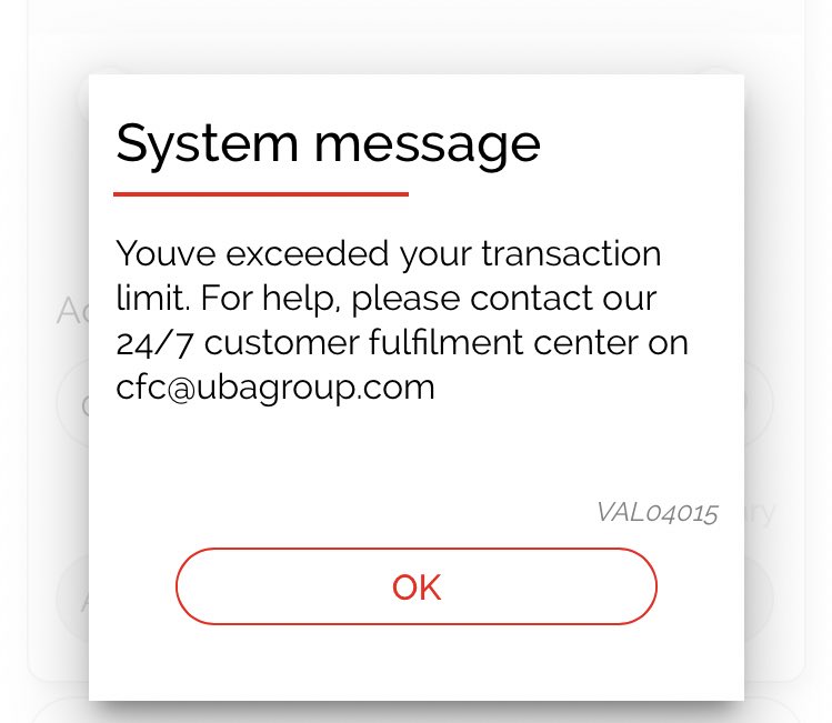 Royal_priestly's tweet photo. @UBACares @UBAGroup  this is what i have been getting anytime i try to transfer on mobile app. https://t.co/c0qzoJZGqq