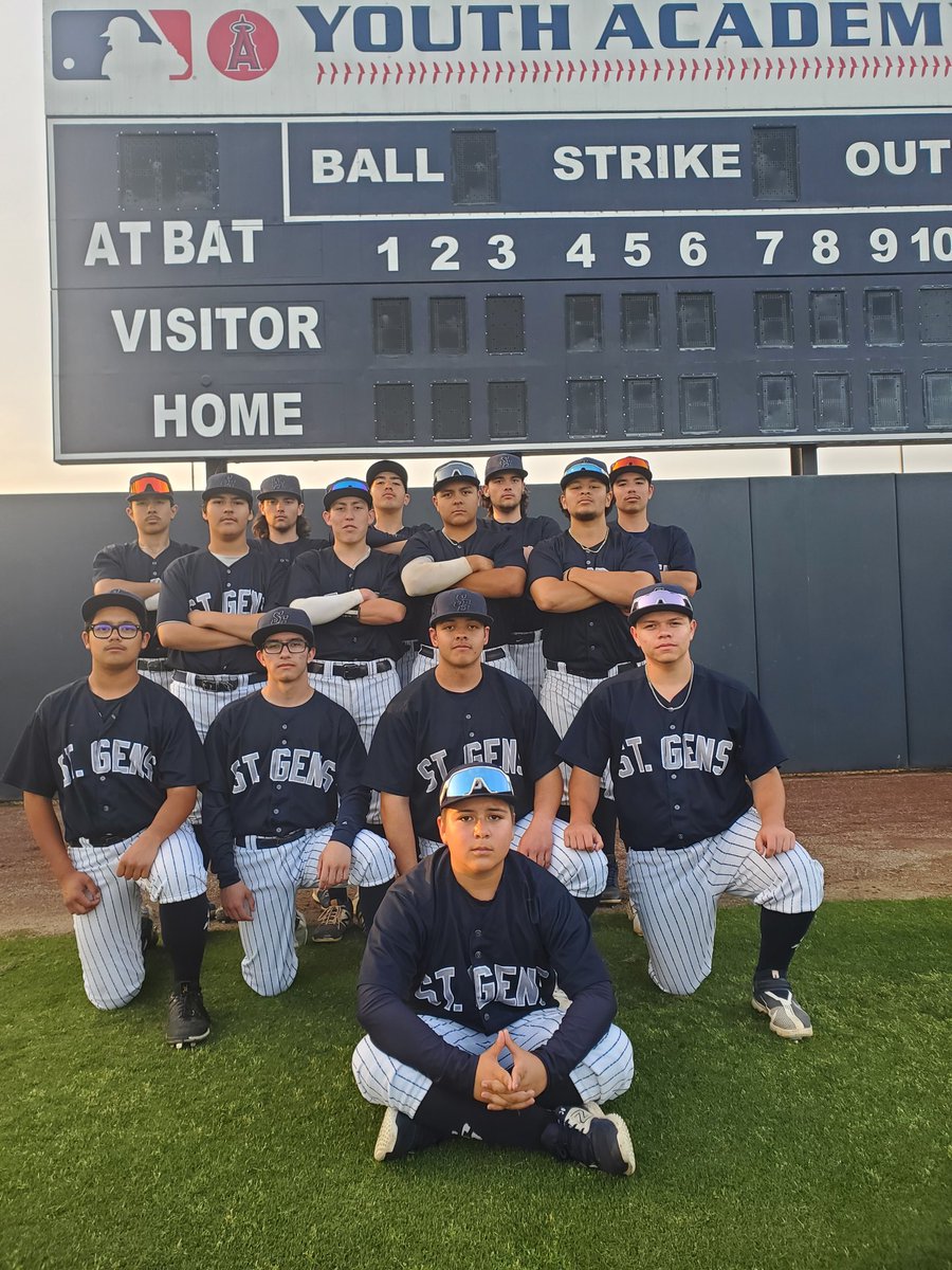Stgenevievebas1's tweet photo. St. Gens (17-4, 10-1) 14 Verbum Dei 4. Congratulations to your 2023 Santa Fe League Champions. Next game Wed 4/26 at 3pm at NVYB vs St. Pius, where we will be celebrating our Seniors after the game. @latsondheimer https://t.co/CbLFpxoyY8