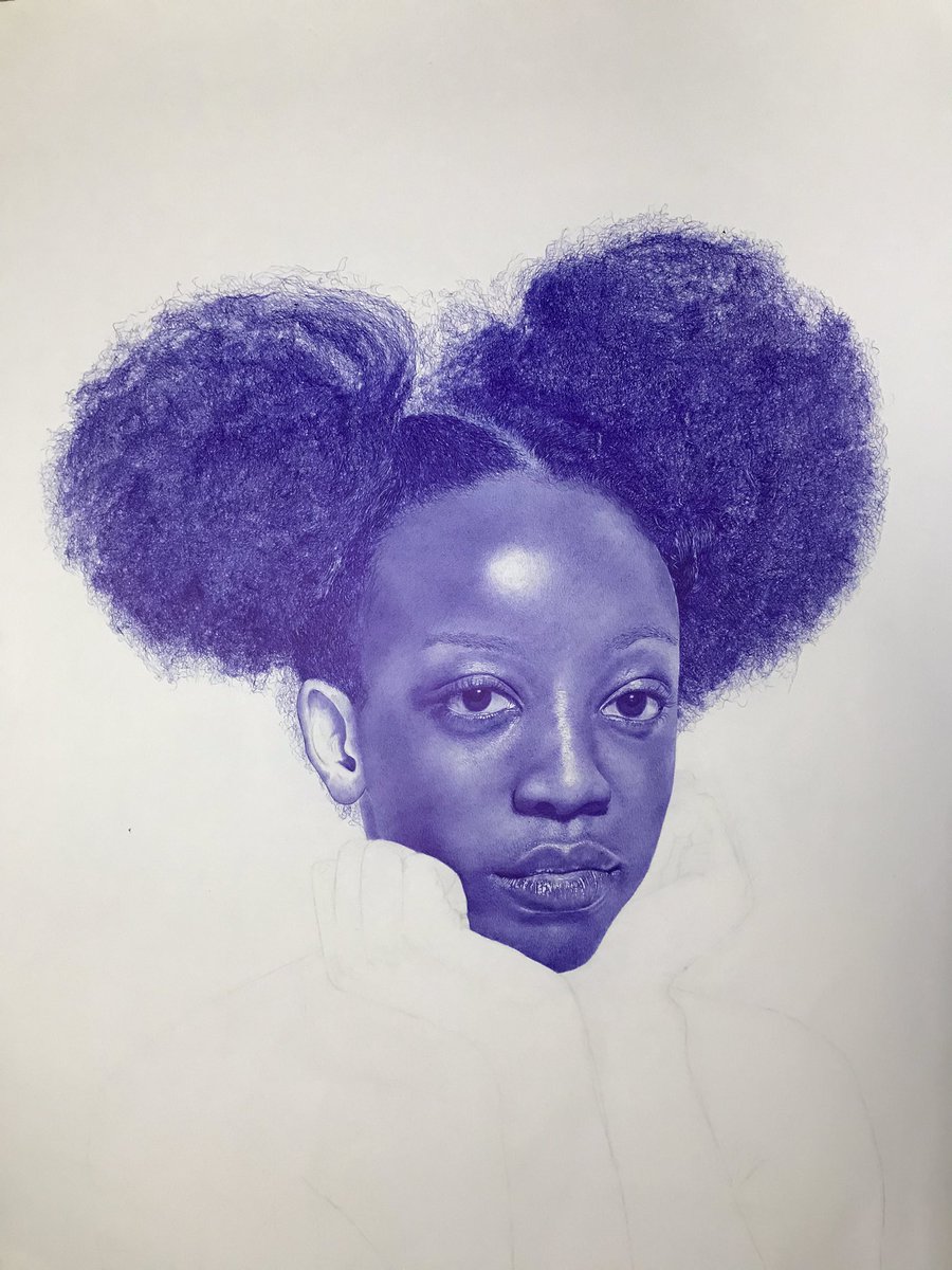 erimarzArt's tweet photo. Ballpoint pen on paper drawing.. 
One of the drawings that am so proud of. 

#stillinprogress #TwitterBlue https://t.co/KYvpgtd3dQ