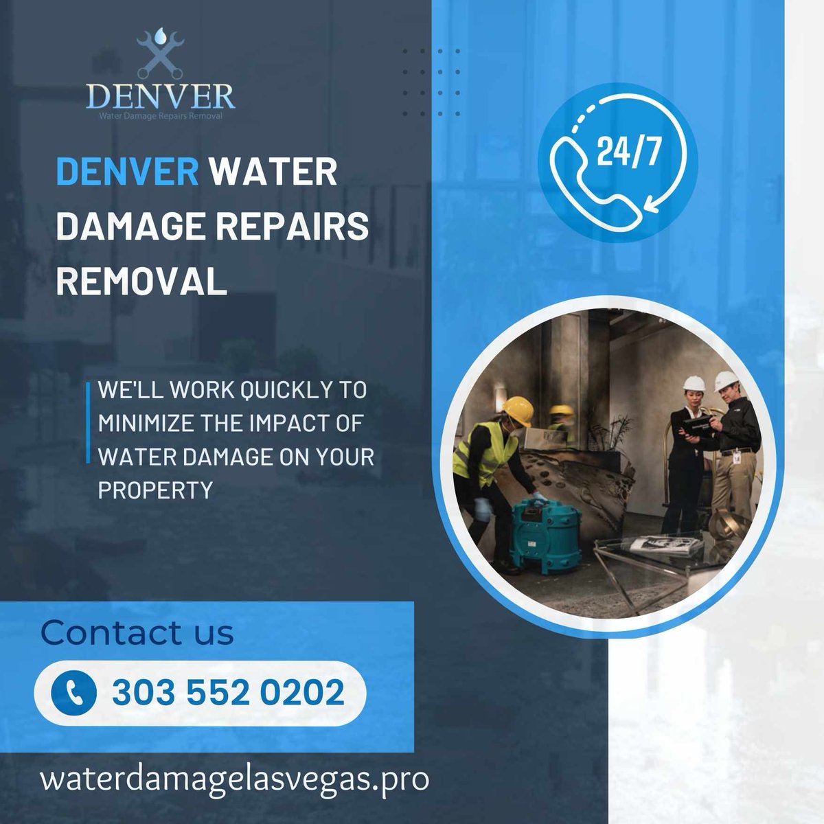 RepairsDenver's tweet photo. Denver Water Damage Repairs Removal provides Expert water damage repairs &amp; removal in Denver &amp; surrounding areas 
Contact us 303 552 0202
Visit us https://t.co/ydJsq7G0sr 

#DenverWaterDamage #WaterDamageRepair #WaterDamageRestoration #FloodDamageRepair #DenverRestorationServices https://t.co/aZhQURmHKd