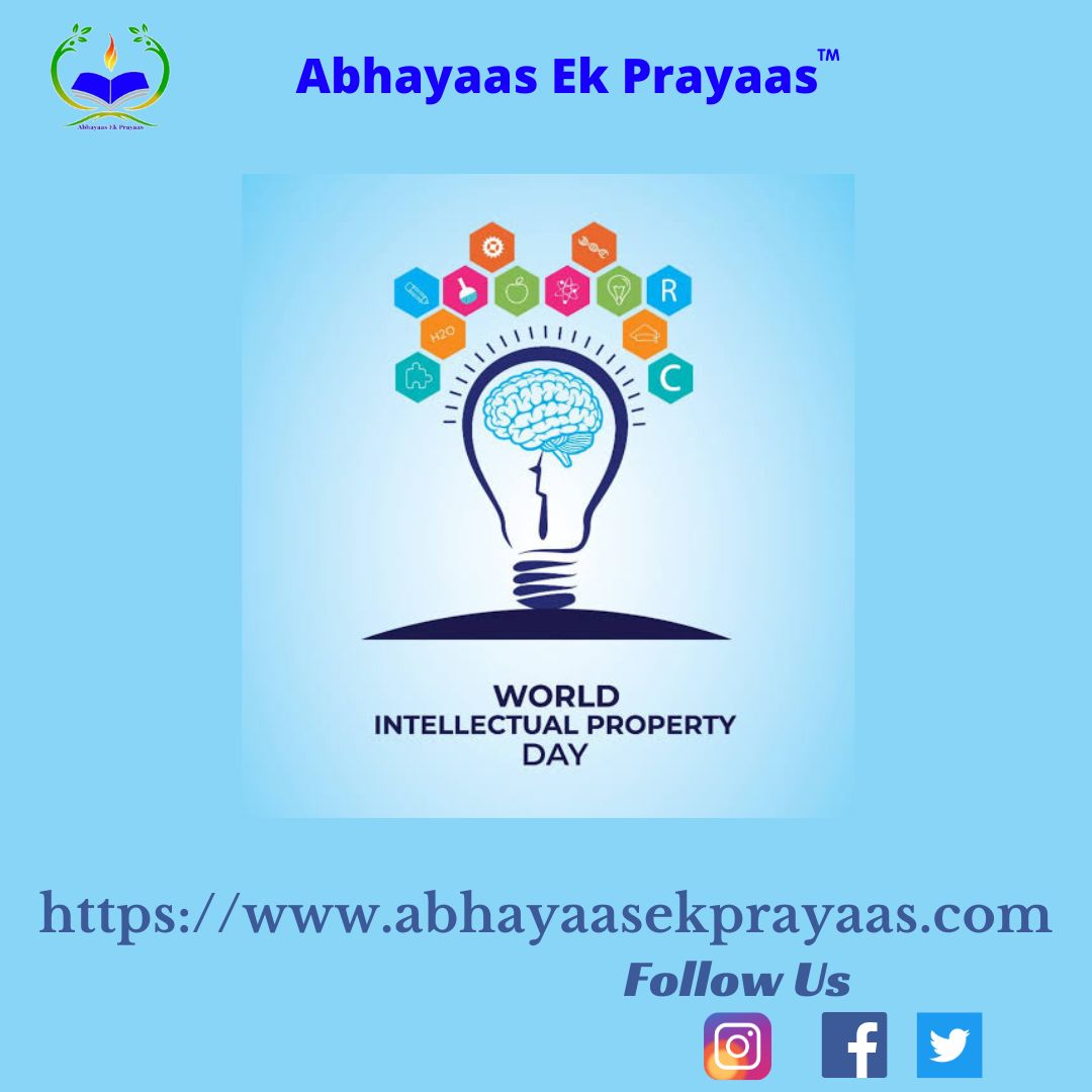 ek_prayaas's tweet image. #WorldIntellectualPropertyOrganization #WIPO in 2000 to raise awareness of how patents, #copyright #trademarks &amp;amp; #designs impact on daily life and to celebrate creativity, and the contribution made by creators and innovators to the development of economies and societies. #IPR