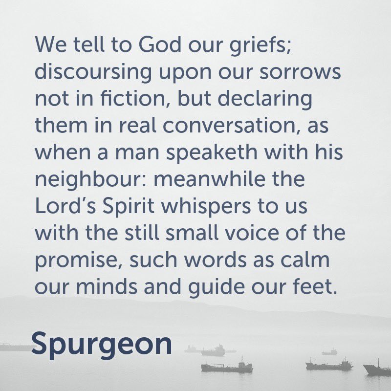 ReadingSpurgeon's tweet photo. Conversation with God.
#Spurgeon #s846 https://t.co/48SyMm7P5v
