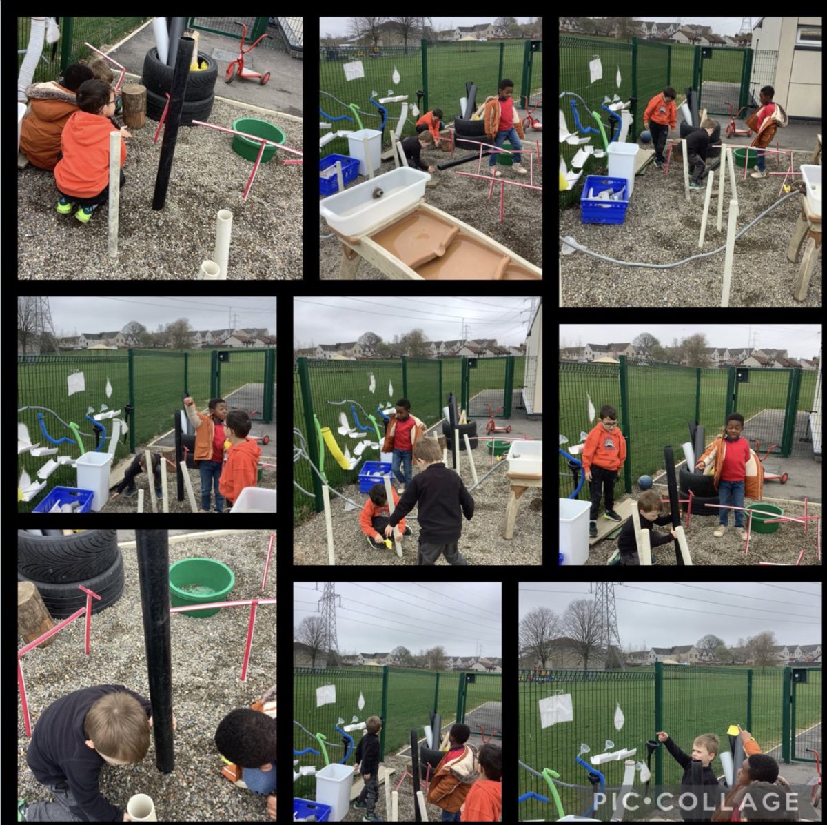 DanestoneN20's tweet photo. These young learners were discussing what the big tower was beside our nursery ,“ I think it sends electricity to our houses”l They decided to make their own “power force” using loose parts, the team work was fantastic.⚡️👍 https://t.co/WcBAwrRakh
