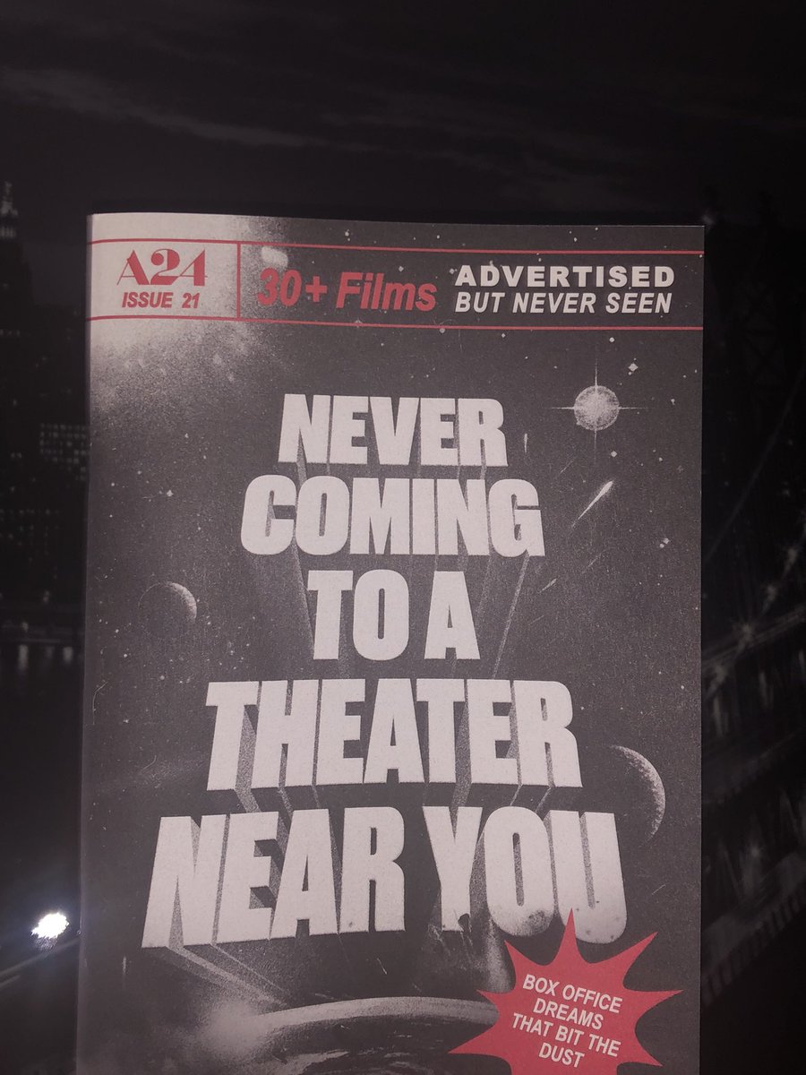 HoustonFilms's tweet photo. Always a welcoming surprise. Each Issue only gets better! Thank you @A24 https://t.co/8HFeUyBt1c