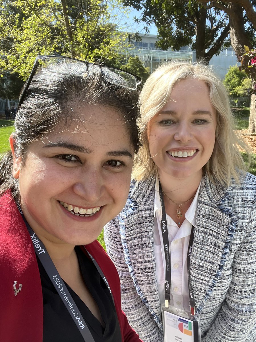 InfosecVandana's tweet photo. I ran into amazing and super incredible @drjessicabarker  at @RSAConference 💜💜 https://t.co/KgyUqY2Z2q