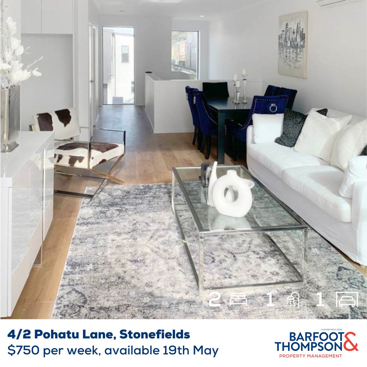 BandTGreenlane's tweet image. 𝗔𝗩𝗔𝗜𝗟𝗔𝗕𝗟𝗘 𝗧𝗢 𝗥𝗘𝗡𝗧📍4/2 Pohatu Lane, Stonefields
barfoot.co.nz/11010410
$𝟳𝟱𝟬 𝗽𝗲𝗿 𝘄𝗲𝗲𝗸, 𝗮𝘃𝗮𝗶𝗹𝗮𝗯𝗹𝗲 𝟭𝟵𝘁𝗵 𝗠𝗮𝘆
🛌 2 Bedrooms 🛀 1 Bathroom 🚗 1 Car Garage
For more information;
📞Carly Brinsden - 021 924 325
#rental #stonefields #availablesoon