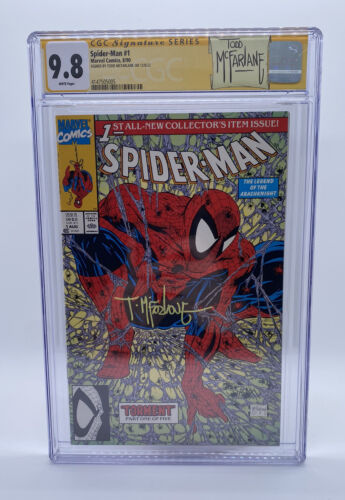 Spider-Man #1 (1990 Marvel Comics) Signed Todd McFarlane 1st print CGC 9.8 https://t.co/G2w3D5OSSI eBay https://t.co/dh9K0HsDUG