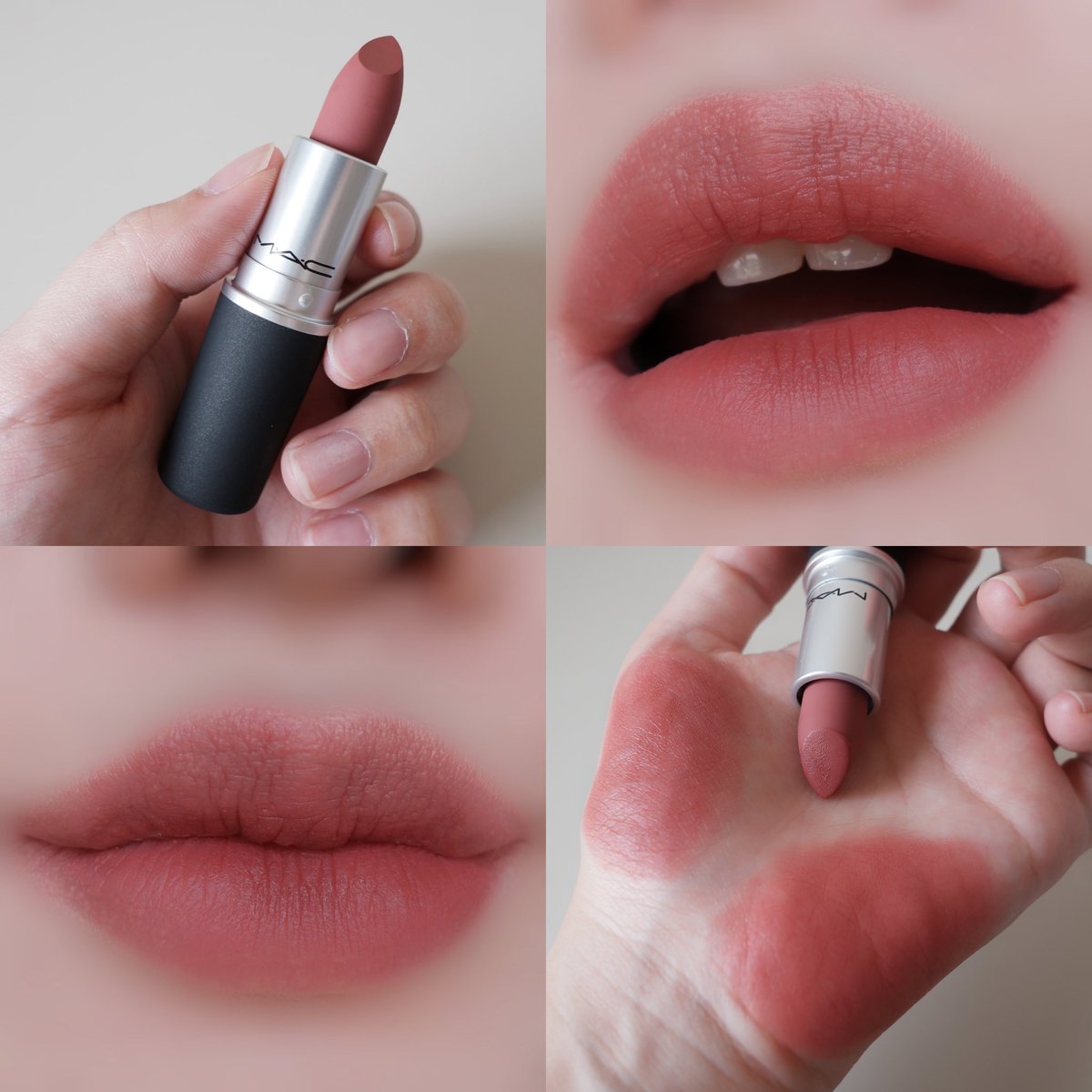 Viviennewonder's tweet photo. แดงที่ดี แดงที่แพง แดงที่สวย ทาได้ทุกวัน แดง Brickthrough ของ MAC รุ่น Powder kiss เนื้อละมุนๆ ฟุ้งๆ สายลิปเบลอสายเกาต้องเลิฟ นี่มีหลายสีเลย และนี่คือแดงโทนที่ชอบ แดงอมชมพูสีแบบทาแล้วรอดทุกคน ไม่ป่วย ไม่แดงไป กำลังดี ไปได้ทุกงาน https://t.co/qu6PG5jv0Q