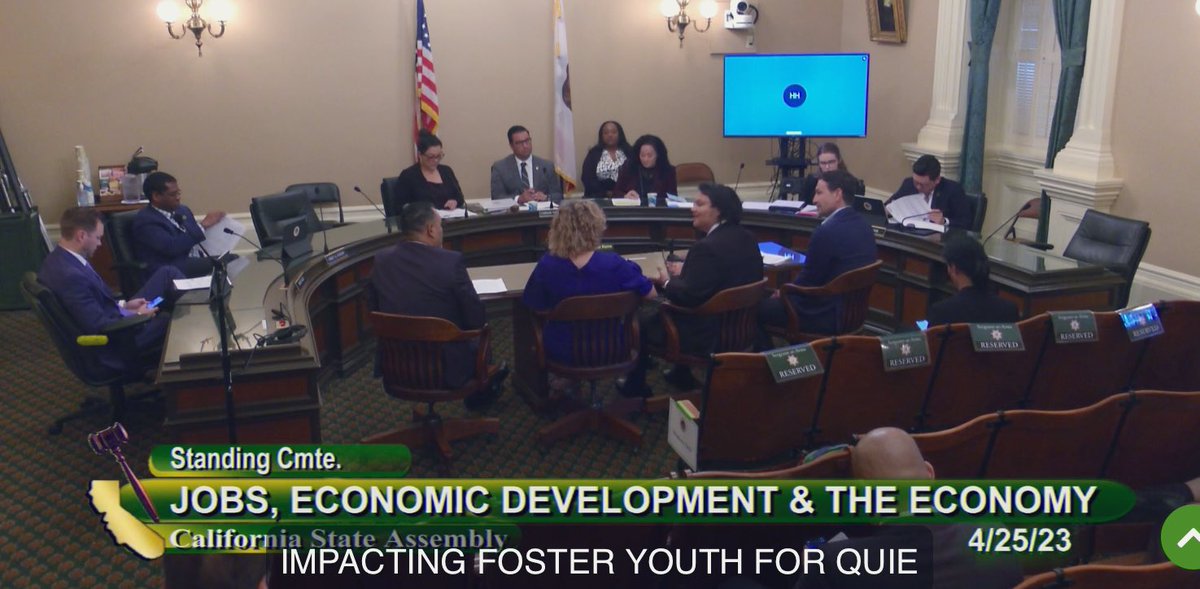 AsmPilarSchiavo's tweet photo. As luck would have it #AB963, our Foster Youth Housing bill, was up for a hearing and France stepped right up to speak in support with just a few minutes to prepare! He did great’ https://t.co/Jwpw9xqXDl