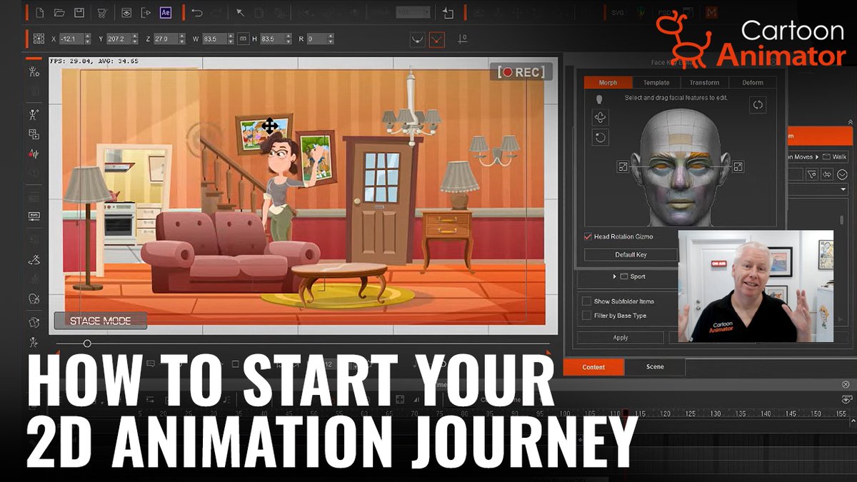 reallusion's tweet photo. #GarryPye, professional illustrator and animator, will guide you through an easy and fun way to kickstart your #2DAnimation journey with #CartoonAnimator
Watch now: https://t.co/BI792DYOty
#Webinar #HowTo #Tutorial #2DCartoons #CTA https://t.co/kSzds2zcwK