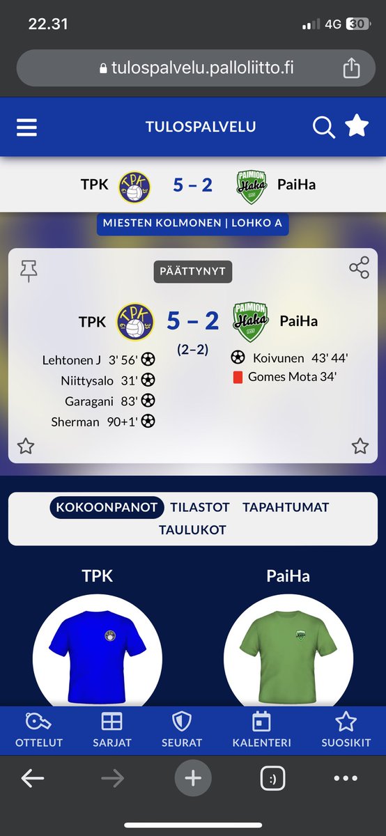 Haka lähti toisella jaksolla liian innokkaasti hakemaan yhden miehen vajaalla 2-3 osumaa ja TPK iski komeilla osumilla voiton ansaitusti lukemin 2-5.

Positiivisina asioina päivän matsissa oli Leo Murron paluu pitkän tauon jälkeen ja lisäksi Juho ”Taikuri” Koivusen kaksi osumaa.