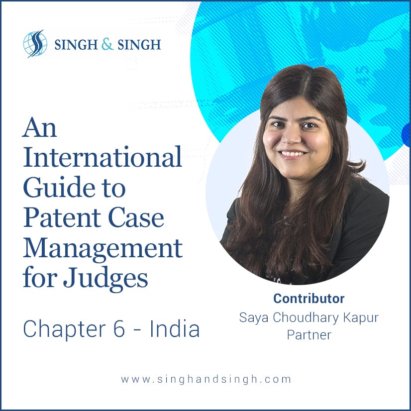 singh_llp's tweet photo. We are pleased to share that Saya Choudhary Kapur, Partner, @singh_llp has been one of the contributors to An International Guide to Patent Case Management for Judges by @WIPO.

Read more via https://t.co/CNwdqTpD8Y https://t.co/mDujd1732t