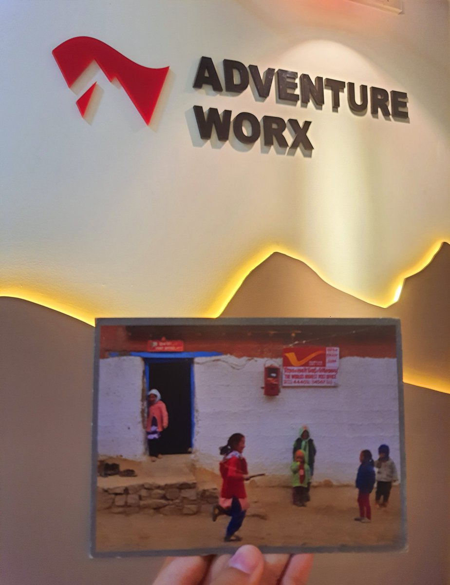 AdventureWorx's tweet photo. There's nothing quite like receiving a handwritten letter from the top of the world. Balaji Suresh & Sundar Yatra cycled to Hikkin Post Office in Himachal, the highest post office in the world & sent us a letter from the top, we were beyond thrilled!
#cyclying #adventureworx https://t.co/DzVoBOfm8C